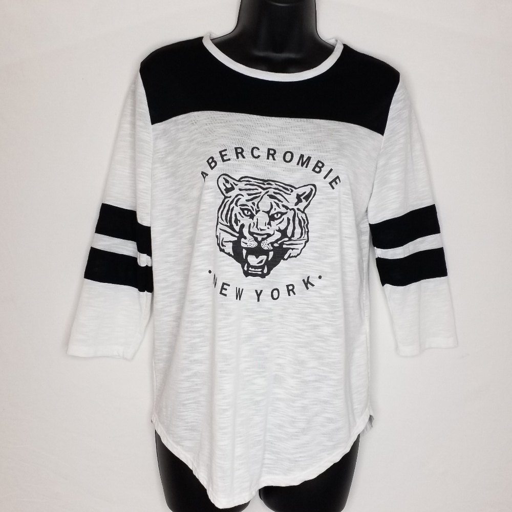 Abercrombie & Fitch, Tiger Baseball shirt SZ Small